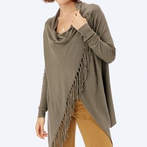 Love Stitch Wrap Cardigan with Fridge Details